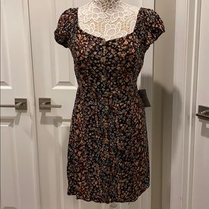 Angie Black Floral Dress